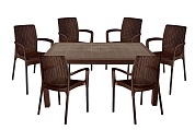 комплект мебели tweet bali set, коричневый в официальном магазине viva-verde.ru