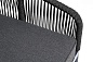 "Канны" модуль диванный левый плетеный из роупа (веревки) темно-серый