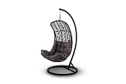 "виши" подвесное кресло из искусственного ротанга, цвет коричневый в официальном магазине viva-verde.ru