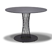 "диего" обеденный стол из hpl круглый ø120см, цвет "серый гранит" в официальном магазине viva-verde.ru