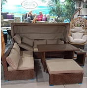 комплект мебели с диваном afm-320b-t320 brown в официальном магазине viva-verde.ru