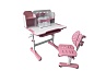 Комплект парта + стул трансформеры Vivo FUNDESK Розовый