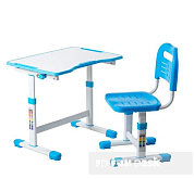 FunDesk Sole II комплект парта и стул-трансформеры Голубой. Растущие парты, парты-трансформер для дома и школы. За такой партой школьник будет учиться на отлично ⭐⭐⭐⭐⭐