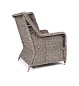 "Гляссе" кресло плетеное из искусственного ротанга (гиацинт), цвет серый