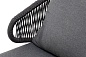"Милан" лаунж-зона 4-местная плетеная из роупа (веревки), каркас алюминиевый серый, роуп темно-серый