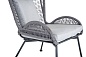 Кресло Мадрид, арт. LCAR6001, в комплекте с подушками, свет темно-серый