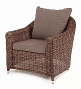"кон панна" кресло из искусственного ротанга, цвет коричневый в официальном магазине viva-verde.ru