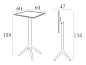 Стол пластиковый барный складной Siesta Contract Sky Folding Bar Table 60