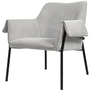 Лаунж-кресло aline, шенилл, светло-серое от производителя. Магазин дизайнерской мебели. ⭐ Более 100 видов столов, стульев, диваны, кресла, обеденные группы, лаунж-зоны.