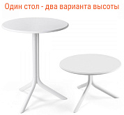 стол пластиковый обеденный nardi spritz + spritz mini в официальном магазине viva-verde.ru