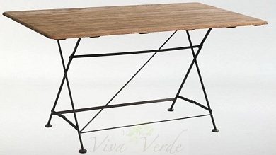 картинка стол кованый складной 150*80*76 см от магазина viva-verde.ru