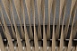 "Касабланка" диван 2-местный плетеный из роупа, каркас алюминий светло-серый (RAL7035) муар, роуп серо-коричневый 23мм, ткань серая 017