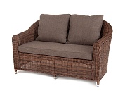 "кон панна" диван из искусственного ротанга двухместный, цвет коричневый в официальном магазине viva-verde.ru