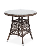 "эспрессо" плетеный круглый стол, диаметр 80 см, цвет коричневый в официальном магазине viva-verde.ru