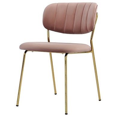 Стул eirill, велюр, розовый от производителя. Магазин дизайнерской мебели. ⭐ Более 100 видов столов, стульев, диваны, кресла, обеденные группы, лаунж-зоны.