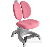 Детское кресло FunDesk Solerte Grey с подставкой для ног + чехол для кресла в подарок Розовый. Растущие парты, парты-трансформер для дома и школы. За такой партой школьник будет учиться на отлично ⭐⭐⭐⭐⭐