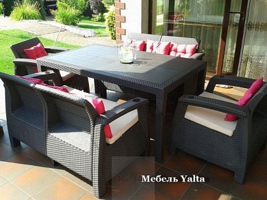 садовая мебель yalta family set в официальном магазине viva-verde.ru
