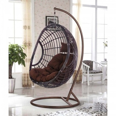 картинка подвесное кресло из искусственного ротанга 300a vine от производителя в интернет-магазине viva-verde.ru