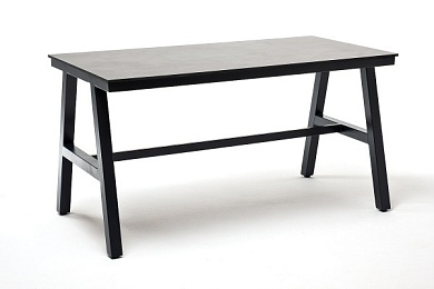 "рио" стол из hpl 140х70см, h75, цвет столешницы "серый гранит" в официальном магазине viva-verde.ru