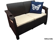 диван из искусственного ротанга yalta sofa 2 seat в официальном магазине viva-verde.ru