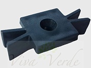 картинка кляймер пластиковый универсальный для террасной доски deckron (зазор 6мм), ecodeck, darvolex, holzhof (шовная) от магазина viva-verde.ru