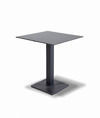 "каффе" интерьерный стол из hpl квадратный 90х90см, цвет "серый гранит" в официальном магазине viva-verde.ru