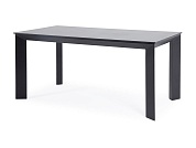 "венето" обеденный стол из hpl 160х80см, цвет "серый гранит", каркас черный в официальном магазине viva-verde.ru