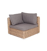 "лунго" модуль диванный угловой с подушками, цвет соломенный (гиацинт) в официальном магазине viva-verde.ru