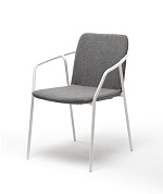 "марокко" стул из текстилена nanotex, алюминиевый каркас, цвет серый в официальном магазине viva-verde.ru