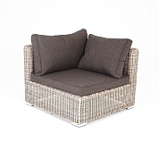 "лунго" модуль диванный угловой с подушками, цвет бежевый в официальном магазине viva-verde.ru