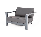 "гранада" кресло алюминиевое, цвет серый в официальном магазине viva-verde.ru