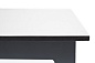 "Канны" журнальный столик из HPL 95х60, H40, каркас серый (RAL7024), цвет столешницы "молочный"