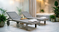 Лежак пластиковый Vondom Gatsby Basic