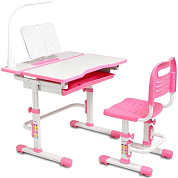Комплект Cubby парта и стул-трансформеры Botero Розовый. Растущие парты, парты-трансформер для дома и школы. За такой партой школьник будет учиться на отлично ⭐⭐⭐⭐⭐