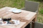 "Виченца" деревянный стол из натурального тика, 90х90см