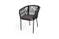 "Марсель" плетеный стул из роупа, цвет темно-серый