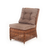 "бергамо" плетеный центральный модуль дивана, цвет коричневый в официальном магазине viva-verde.ru