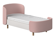 Кровать подростковая KIDI Soft размер М (розовый)  по выгодным ценам с доставкой по Москве и Регионам от производителя. Более 50 видов детских кроваток, диванов, стульчиков, столов, комплектов. Доставка 24/7. Фирменная гарантия на детскую мебель.
