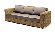 "боно" диван из искусственного ротанга трехместный, цвет соломенный в официальном магазине viva-verde.ru