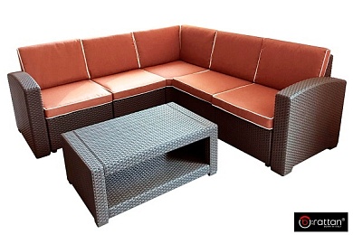 комплект мебели rattan premium corner, венге в официальном магазине viva-verde.ru