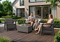 Комплект мебели Сканди (Scandi Linea 2 Seater Set) графит