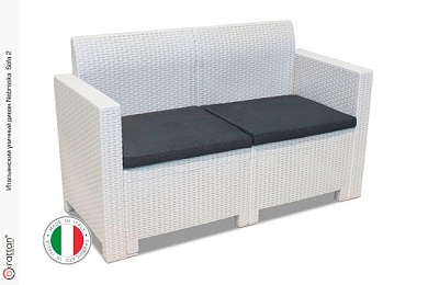 комплект мебели nebraska sofa 2 (2х местный диван), белый в официальном магазине viva-verde.ru