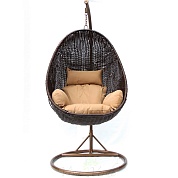 картинка садовые кресло-качели плетеные kvimol (km 1015) от производителя в интернет-магазине viva-verde.ru