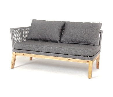 "барселона" модуль диванный плетеный из роупа боковой правый в официальном магазине viva-verde.ru