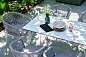 "Милан" обеденная группа на 6 персон, цвет светло-серый с белым каркасом
