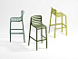 Стул пластиковый барный Nardi Doga Stool