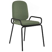 Стул ror, 2 frame, рогожка, черный /зеленый от производителя. Магазин дизайнерской мебели. ⭐ Более 100 видов столов, стульев, диваны, кресла, обеденные группы, лаунж-зоны.