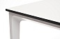"Малага" обеденный стол из HPL 90х90см, цвет молочный, каркас белый