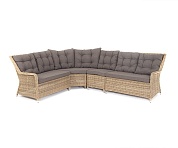 "бергамо" модульный диван из ротанга, цвет соломенный в официальном магазине viva-verde.ru