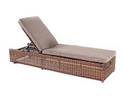 "рим" шезлонг с подушкой, цвет коричневый в официальном магазине viva-verde.ru